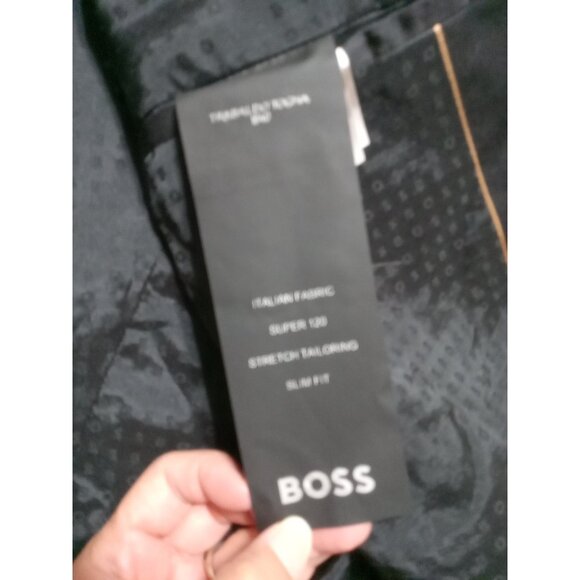 HUGO BOSS Mens BLAZER 42S BLACK Preowned Coat Jacket Sport - Picture 7 of 15